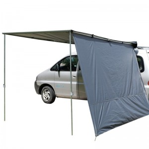 Car roof side awning