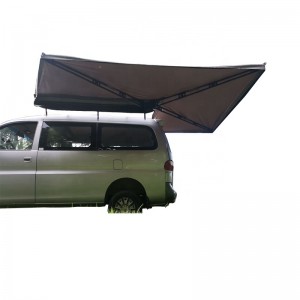 Legless retractable   road trip 300gsm / 600D SUV Car Side   270 degree Foxwing   Awning Tent with annex room