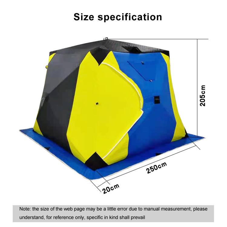 China Camping Equipment Outdoor Portable Pop Up Fish Shelter Cube Winter  Ice Fishing Tent Manufacture and Factory