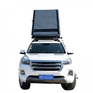 Aluminum hardshell triangle car roof top tent T30