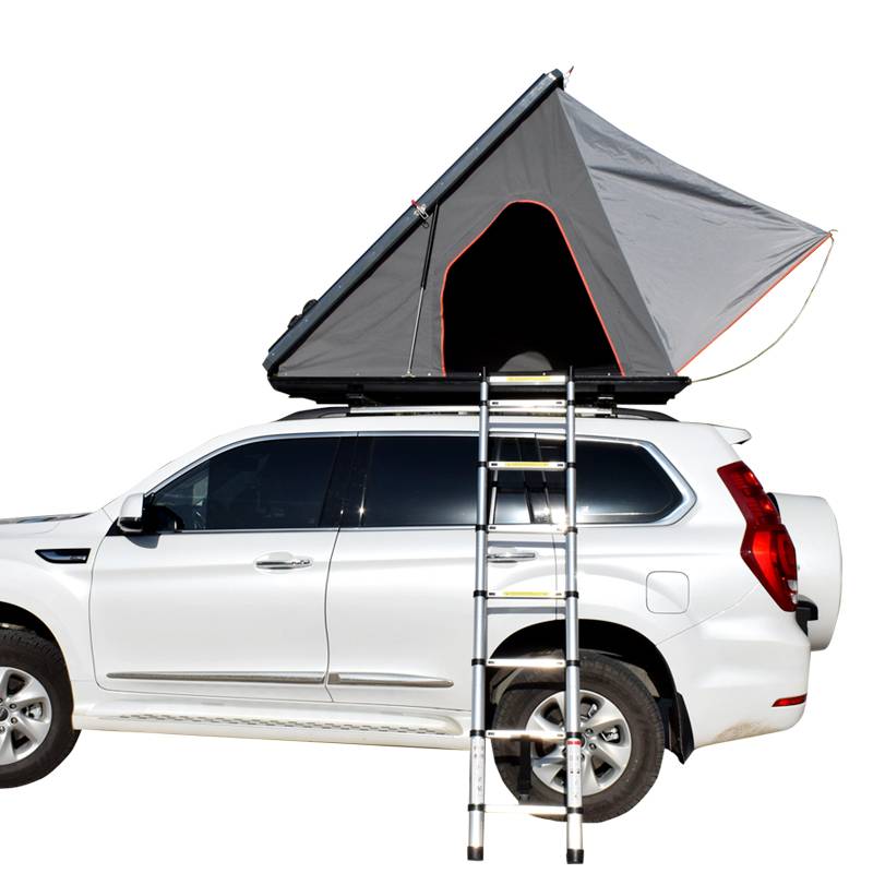 High definition Top Roof Tent - New design triangle roof hard shell 2 person aluminum car roof top tent – Arcadia