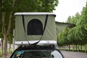 Tent box type outdoor quick open up hardtop fiberglass roof top tent outdoor campervan car camping