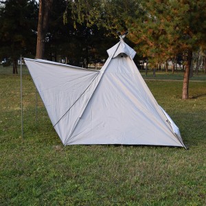 Wholesale OEM 20d Nylon Waterproof Portable Trip Pyramid Trekking Teepee Travel Military Transparent Tipi Tents