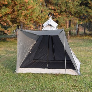 Wholesale OEM 20d Nylon Waterproof Portable Trip Pyramid Trekking Teepee Travel Military Transparent Tipi Tents