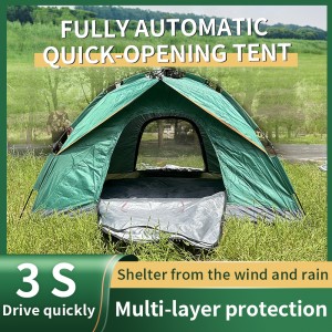 Wholesale automatic field tent fast build camping tent portable aluminum bracket family tents