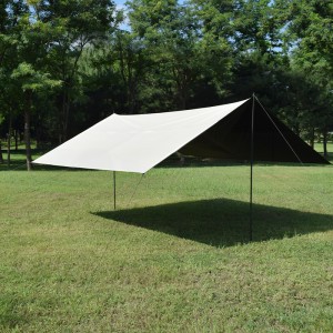 Sun Shade Awning Vinyl silver coated Canopy tarp tent