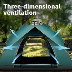 Wholesale automatic field tent fast build camping tent portable aluminum bracket family tents