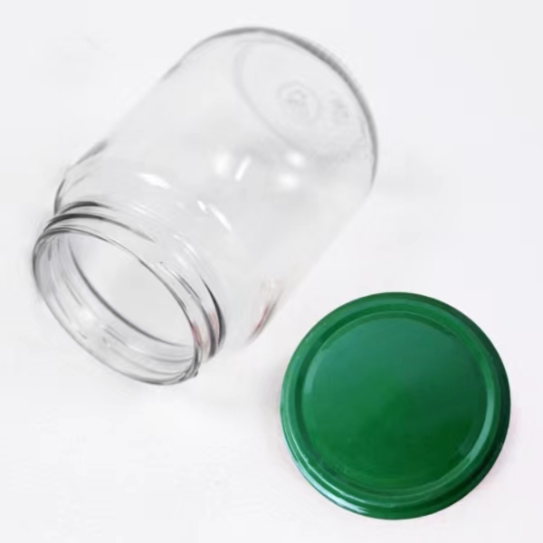 Calypso Glass Candle Jar with Airtight Glass Lid 12 oz