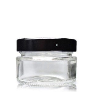 106ml Clear Glass Elena Jar & Twist-Off Lid