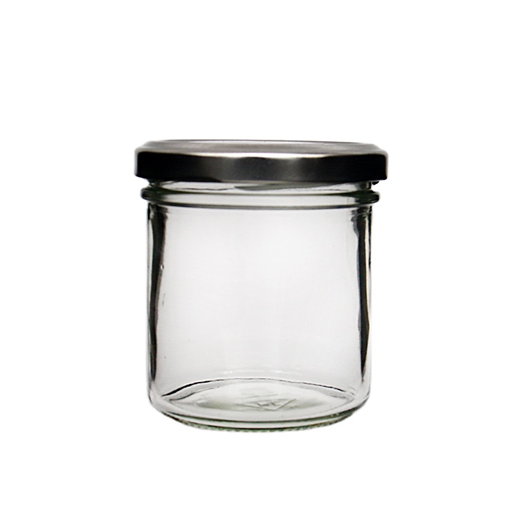 212ml bonta round jam jar with twist-off lid1