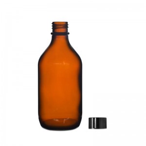 Botella de aceite de oliva ámbar de 500 ml Botella de vidro e tapa de rosca PP
