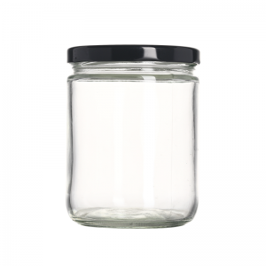 240ml Clear Glass Food or Jam Jar with Twist-Off Lid