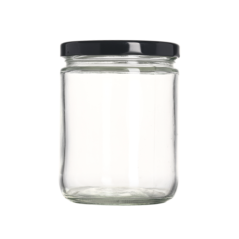 240 ml klart glas mad- eller syltetøjsbeholder med drejelåg