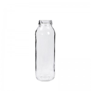 250 ml apvalaus stiklo padažo buteliukas ir nusukamas dangtelis