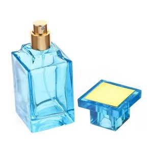 Frasco de vidro de perfume masculino retangular de 50ml /100ml