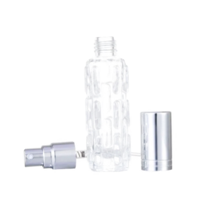 30ml Transparent Glass Cosmetic Perfume Spray Tubular Bottle