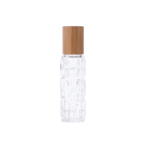Bouteille tubulaire de pulvérisation de parfum cosmétique en verre transparent de 30 ml