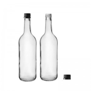 500 ml прозрачна стъклена бутилка за зехтин и MCA капачка на винт