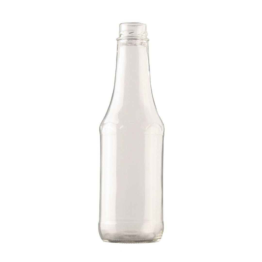 मेटल कैप के साथ 359 मिलीलीटर फ्लिंट सॉस की बोतल