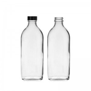 בקבוק בקבוק זכוכית שקופה 100 מ"ל ופקק פוליקון אוריאה בגודל 24 מ"מ