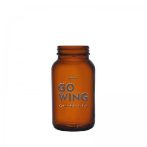 250ml Amber Glass Pharmapac Jar ug Black Urea Cap