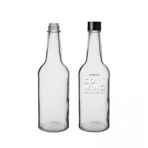 5oz Clear Glass Vinegar Bottle & Ropper Cap