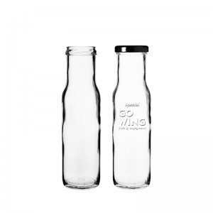 250 ml seskantige glas sousbottel (groothandel)