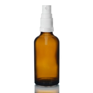 50ml Amber Glass Dropper Bottle & Atomizer Spray