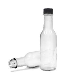 5 uncia 150 ml-es Woozy szószos üveg műanyag kupakkal