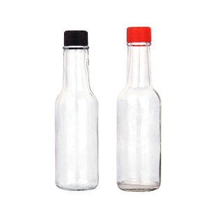 प्लास्टिक कैप के साथ 5 ऑउंस 150 मिलीलीटर वूज़ी सॉस की बोतल