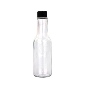 زجاجة صلصة ووزي سعة 5 أونصة 150 مل مع غطاء بلاستيكي