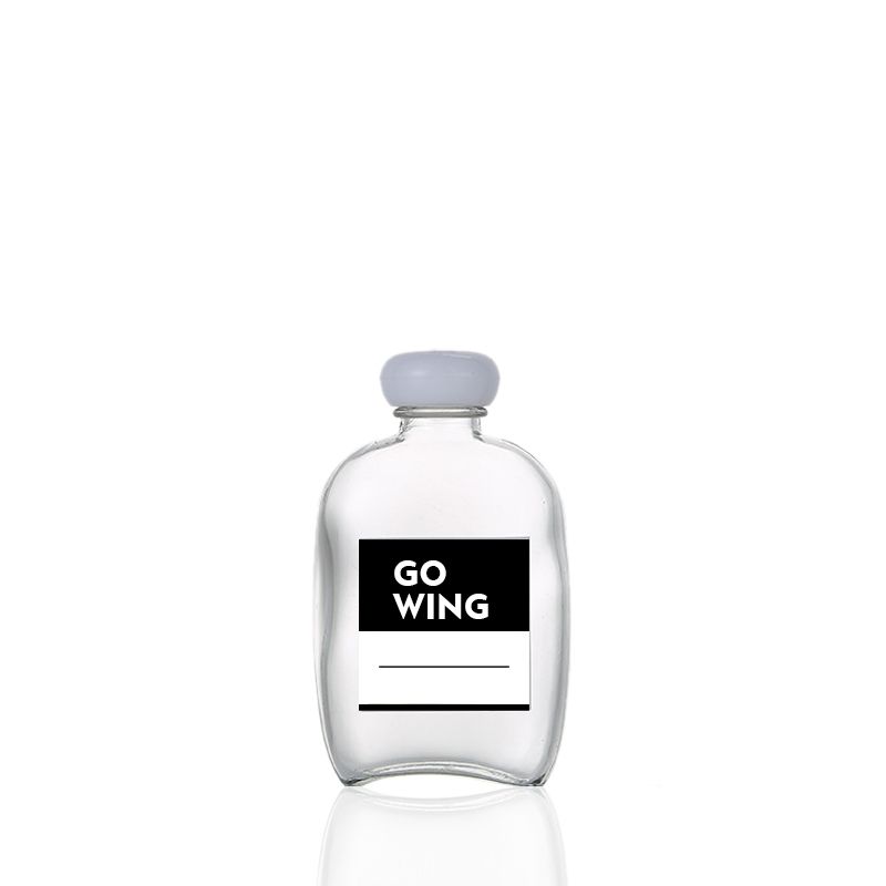 100 ml prázdna sklenená fľaša na whisky s vlastným krytom