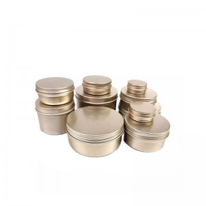 5ml Gold Paint Cosmetic Storage Aluminium Can With Lid
