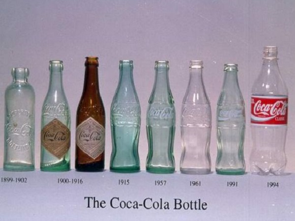 Pag-uswag sa botelya sa soda sa Coca Cola