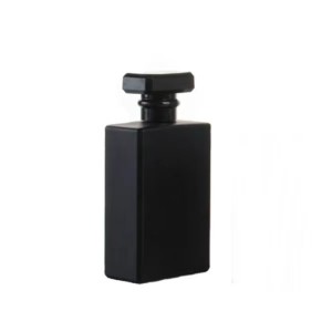 Platt fyrkantig spray parfymflaska, ingår (svart+vit)