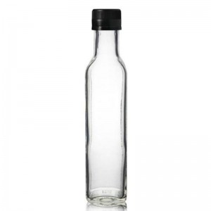 زجاجة ماراسكا زجاجية سعة 250 مل مع غطاء مدفق