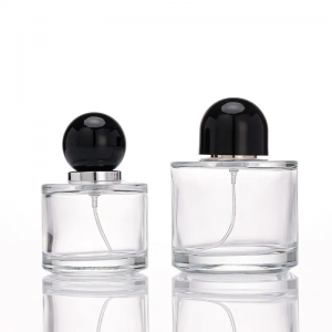 Cilindro formos kvepalų stiklinis buteliukas