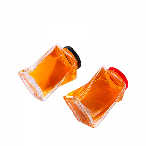 50 ml groothandel glazen vierkante fles glazen opslagtank honingfles
