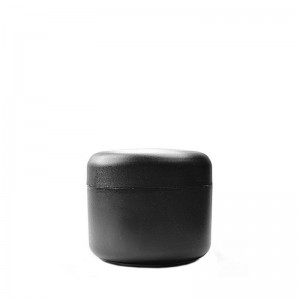 50ml Arese Black Cosmetic Jar Tare da Shive da Murfi