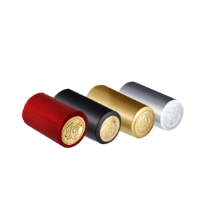 Càpsules termoretràctils de PVC (negre, vermell, or, plata)