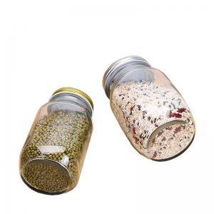 Barattoli cilindrici per la conservazione degli alimenti ad alta trasparenza da 750 ml con coperchio
