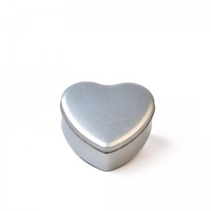 150ml Wholesale Customizable Logo Pattern Eco Heart Shaped Tin Box