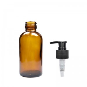 250 ml Amber glas Boston-bottel en 28 mm-pomp