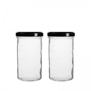 277ml Bonta Clear Glass Food Jar & Twist-Off Lid