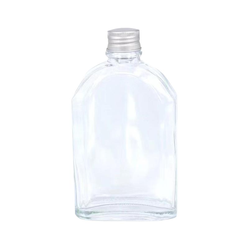 Διαφανές επίπεδο μπουκάλι χυμού 200 ml