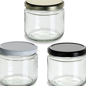 Groothandel hoë kwaliteit 150 ml ronde glasfles met skroefmetaaldeksel