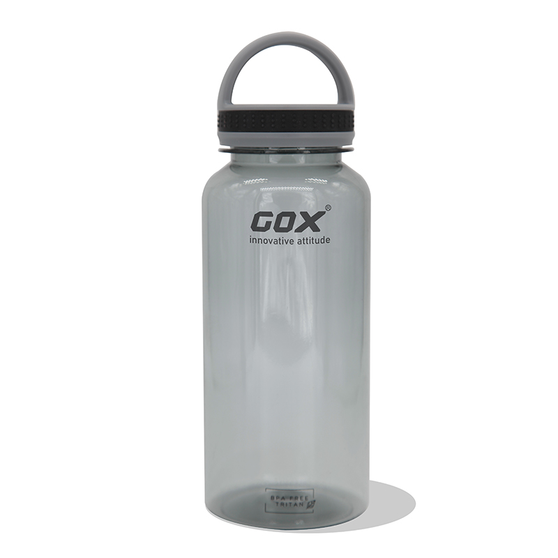 BPA free water bottle with wide mouth and carry handle 1