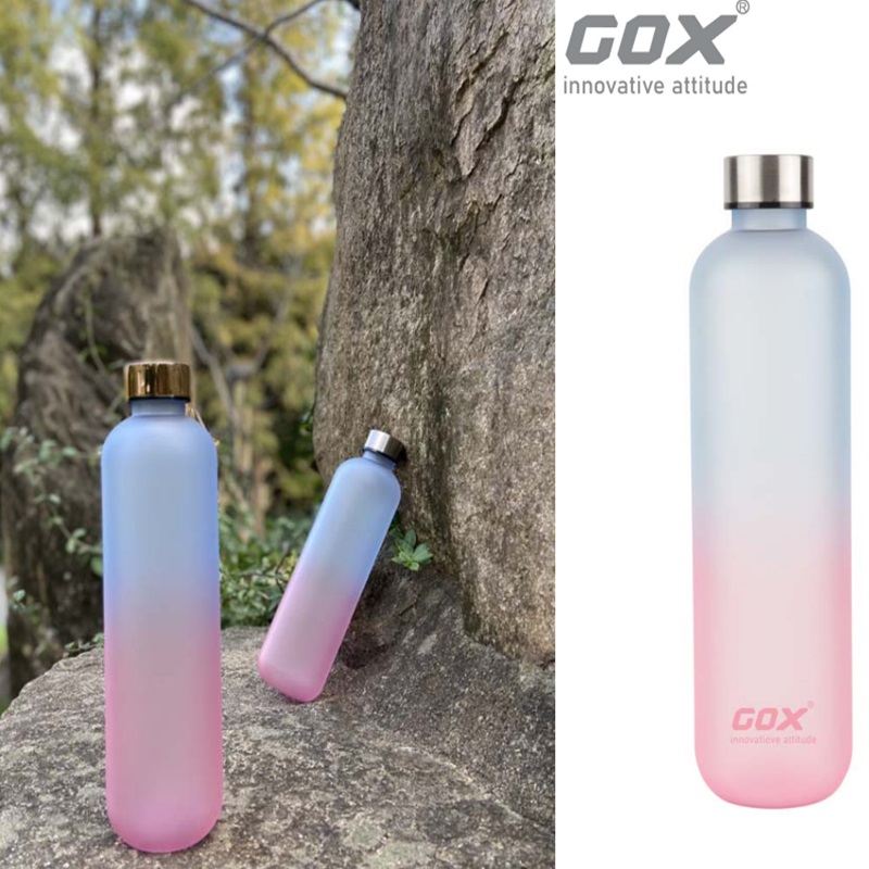 GOX 34oz Sports Tritan Water Bottle with Ombre Color