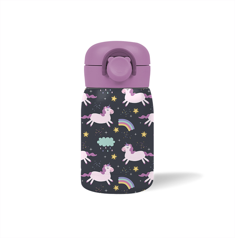 GOX China OEM Auto-open Lid Kids Vacuum Insulated Water Bottle
