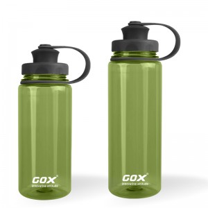 GOX China OEM BPA Free Dual Lid Tritan Water Bottle with Carry Loop